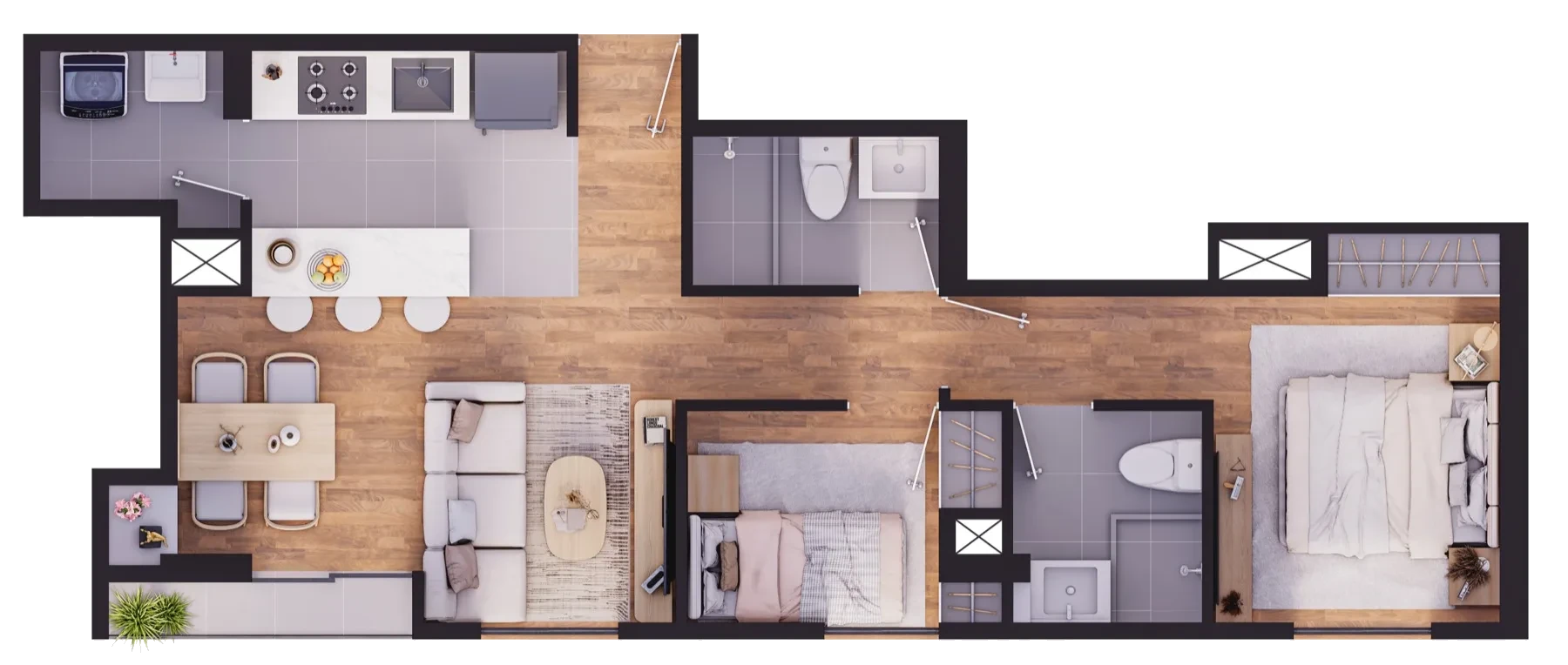 Plano Flat B